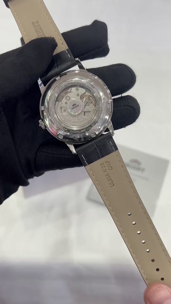 Đồng hồ cơ nam Orient RA-AC0F Contemporary Automatic lộ đáy, kính Sapphire chống xước chính hãng | BigBuy360 - bigbuy360.vn