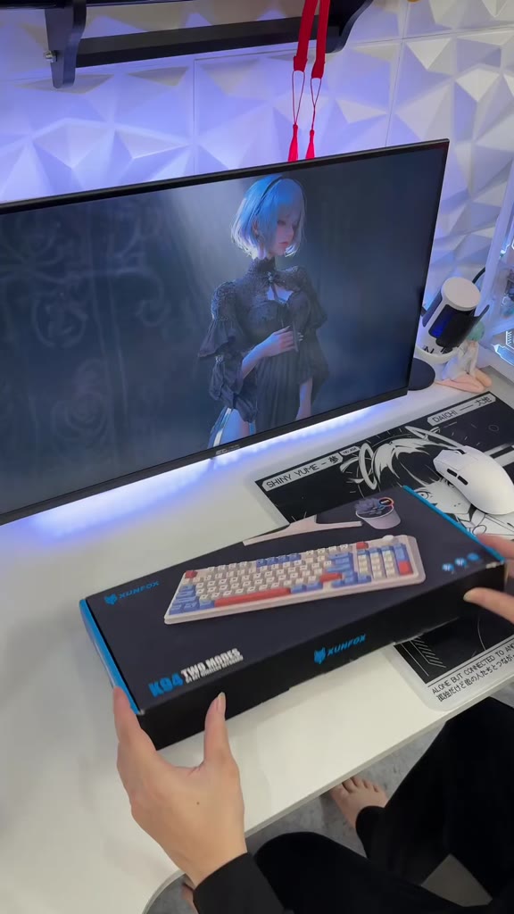 Bàn Phím Không Dây Bluetooh Full Size Giả Cơ K94 Full LED Kết Nối 2 Chế Độ Pin Sạc | BigBuy360 - bigbuy360.vn