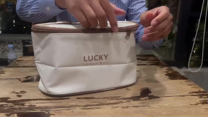 Hộp Đựng Cơm Giữ Nhiệt Lucky INOX 304 - Dung tích 1L - 2L Tặng kèm túi và Hộp dụng cụ ăn | BigBuy360 - bigbuy360.vn