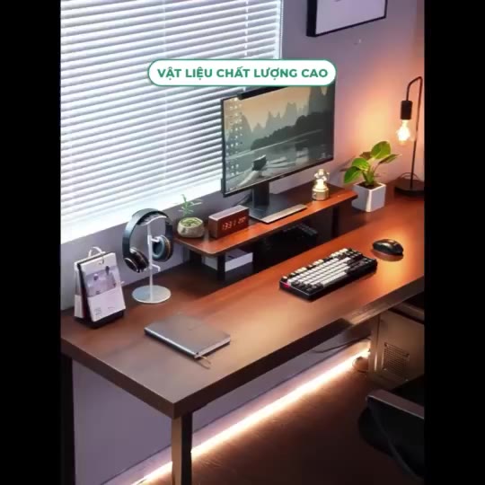 Bàn văn phòng Bàn làm việc cao cấp  chân sắt 4x4cm sơn tĩnh điện Mặt MDF 16mm, chịu tải 270kg | BigBuy360 - bigbuy360.vn