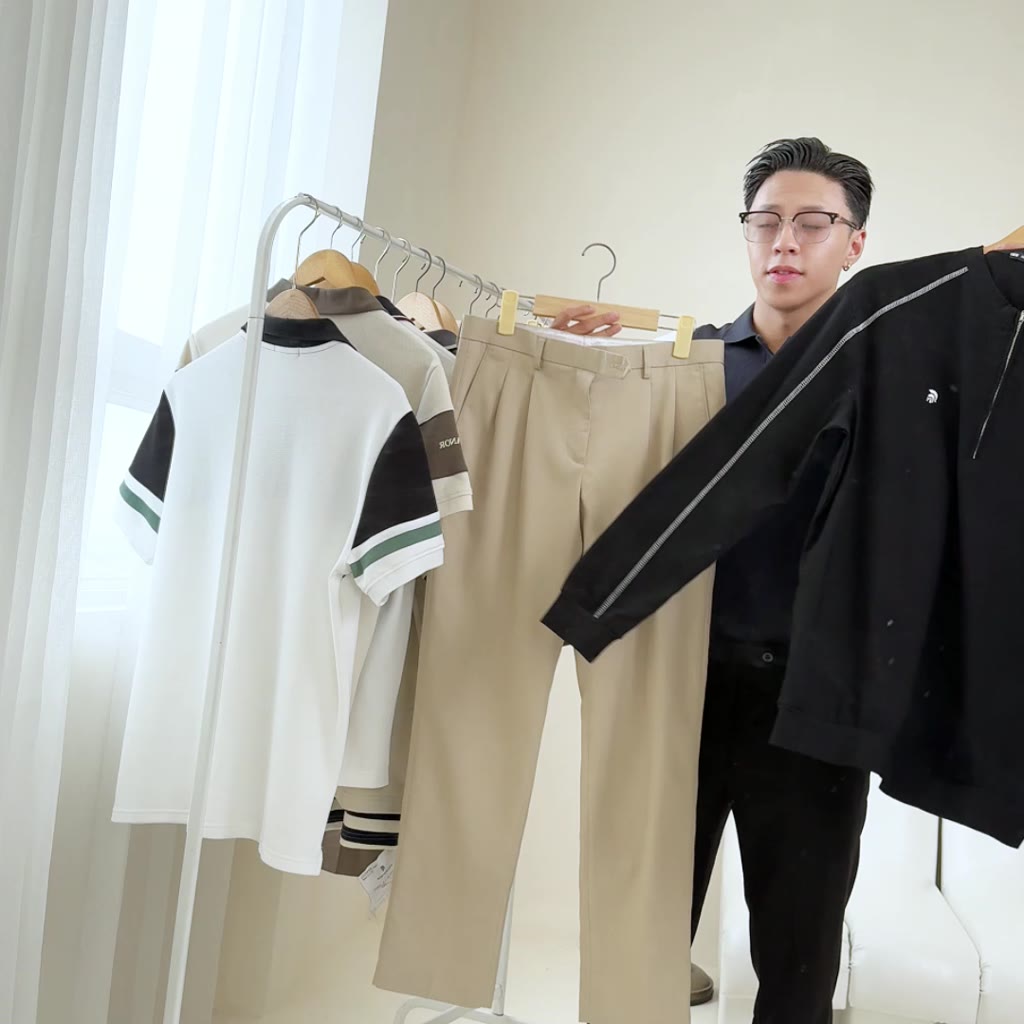 Áo thun nam tay dài cổ tròn khóa kéo JASPER, BST TỪ NHÀ RA PHỐ, vải RayonNS, co giãn tốt POLOMANOR | BigBuy360 - bigbuy360.vn
