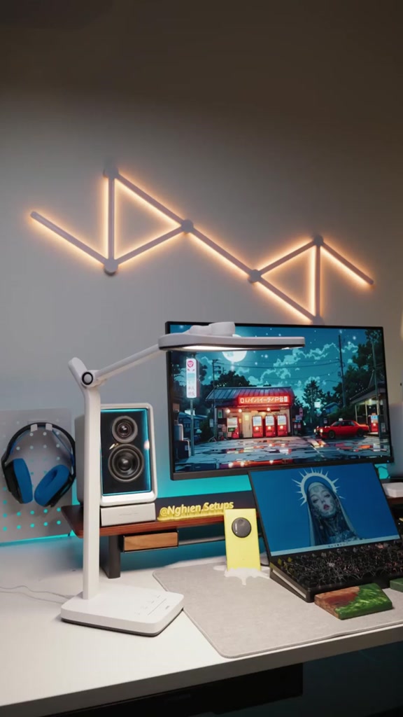 Đèn led để bàn làm việc cao cấp UNIQ Solar S9 Elite đèn học đọc sách chống cận thị cho bé tích hợp đồng hồ podomoro | BigBuy360 - bigbuy360.vn