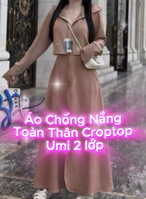 Áo Chống Nắng Toàn Thân Nữ 2 Lớp Chất Umi HànUvt 50++ Dáng Đẹp chống nắng ,tia uv | BigBuy360 - bigbuy360.vn