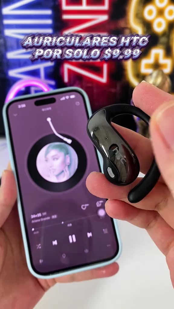 Tai nghe không dây dịch thuật AI HTC NE19 Bluetooth dịch thuật thời gian thực chất lượng âm thanh HiFi chống nước IPX5 | BigBuy360 - bigbuy360.vn