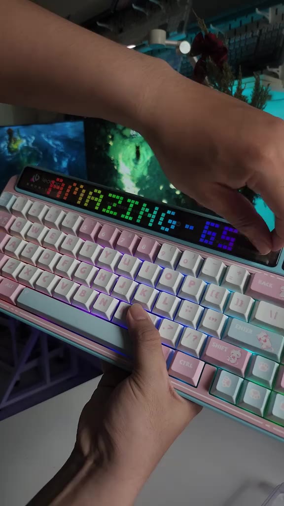 Bàn phím cơ không dây LEOBOG AMG65 - Màn hình LED 6.9' - 3 mode kết nối - Màn TFT - Hotswapable - APP - Mạch xuôi | BigBuy360 - bigbuy360.vn