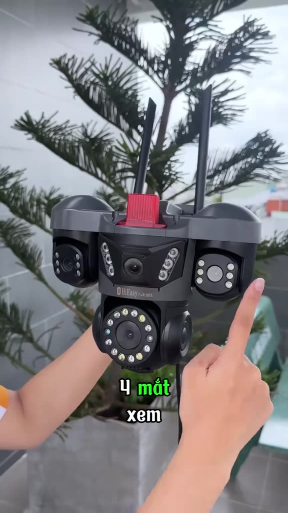 CAMERA 4 ỐNG KÍNH ĐỘC LẬP XEM 4 MÀN HÌNH – DÙNG APP HIEASY – QUAY 360°, ĐÀM THOẠI 2 CHIỀU – CẢNH BÁO CHUYỂN ĐỘNG – BẢO H | BigBuy360 - bigbuy360.vn