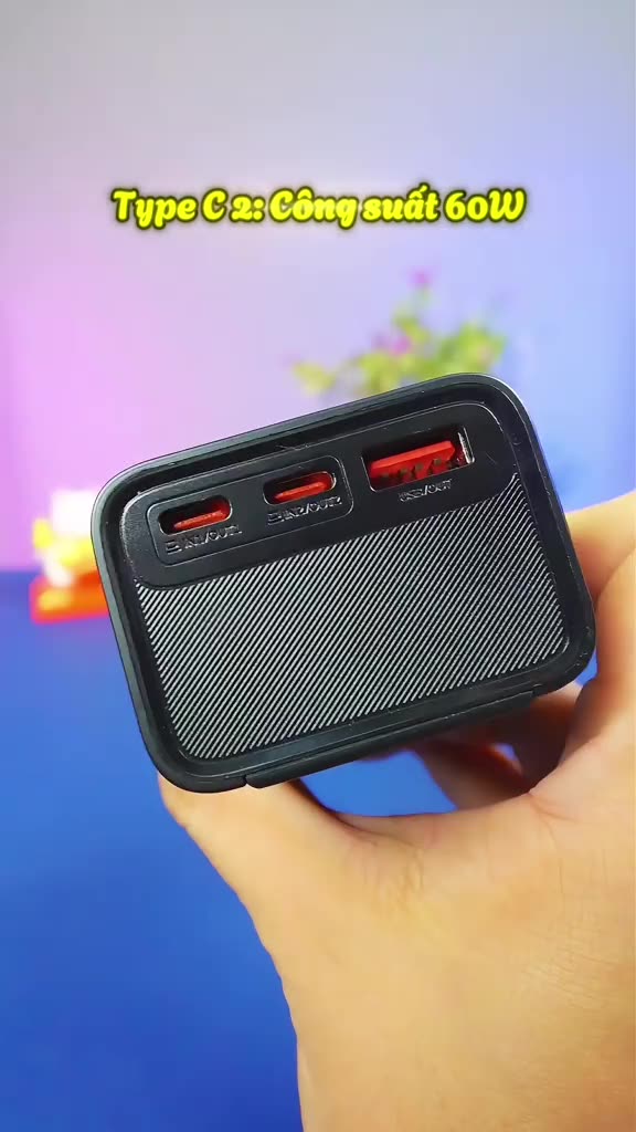 Sạc Pin Dự Phòng 20000mAh HABITEK Hỗ Trợ Sạc Nhanh 100W/20W Cho Laptop | Màn LED | Chính hãng - HB68 | BigBuy360 - bigbuy360.vn
