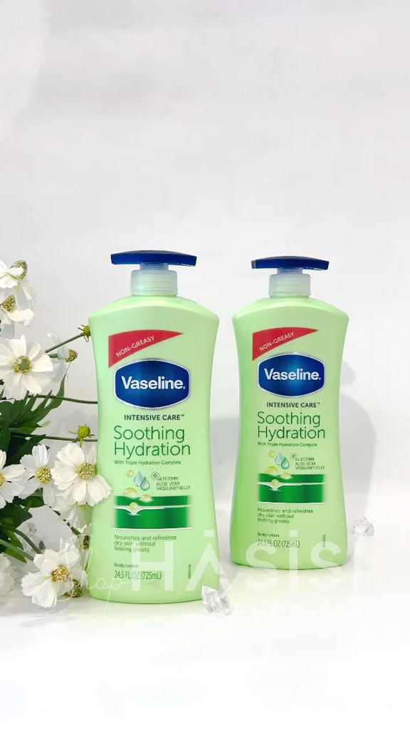 SỮA DƯỠNG THỂ VASELINE Intensive Care Aloe Soothe Body Lotion 725ml ( Xanh Lá ) | BigBuy360 - bigbuy360.vn