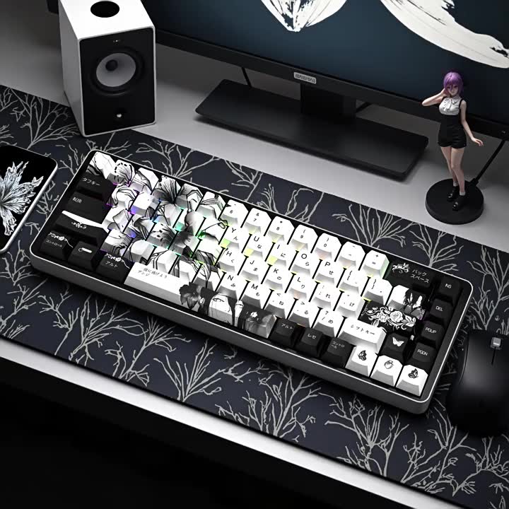 Keycap Wotting song ngữ LEA Chainsaw Man cherry PBT siêu đẹp cho bàn phím | BigBuy360 - bigbuy360.vn