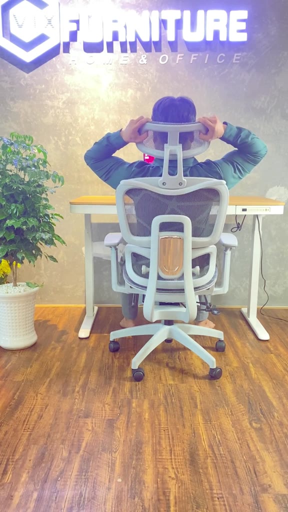 Ghế công thái học, ghế xoay văn phòng Full lưới, ghế làm việc ngã lưng cao cấp giá rẻ VixFurniture - VFEC02 | BigBuy360 - bigbuy360.vn