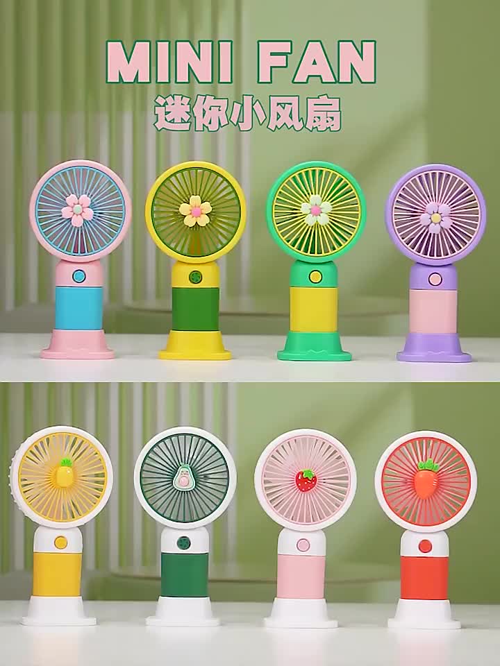 Quạt Mini Hoạt Hình Dễ Thương, Quạt Tích Điện, Quạt Sạc USB, Quạt Mini Cầm Tay Phong Cách Cute | BigBuy360 - bigbuy360.vn
