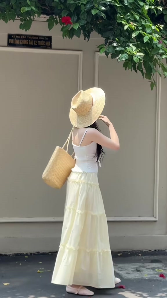 (Hàng L1, có sẵn) Chân váy bèo tầng dáng dài mùa hè chất xô mềm DORY SKIRT | BigBuy360 - bigbuy360.vn