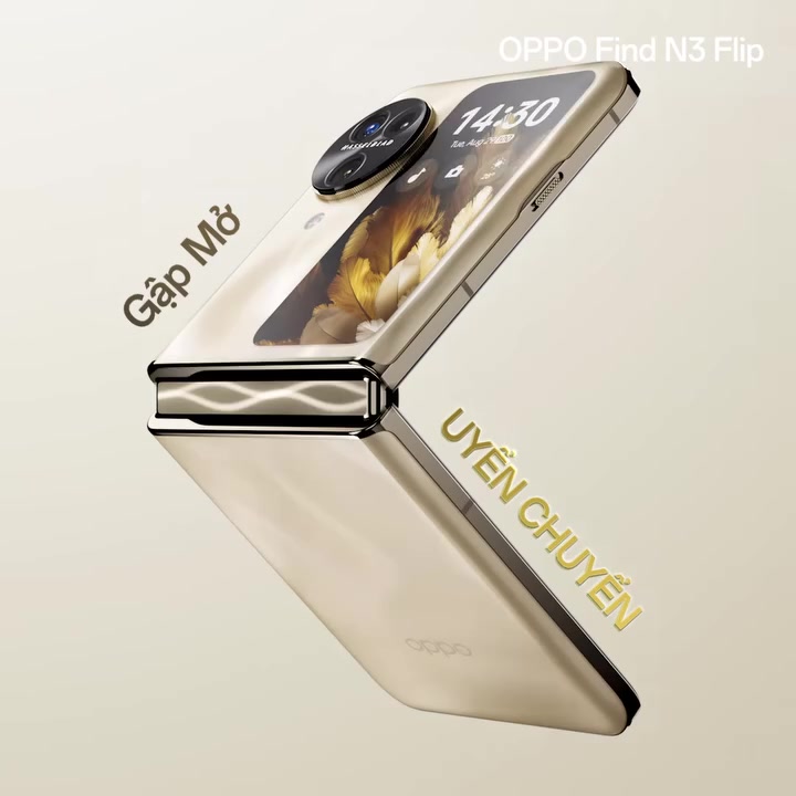 Điện thoại OPPO FIND N3 FLIP 5G (12GB/256GB) có NFC, nhân bản ứng dụng - Bảo hành 1 năm | BigBuy360 - bigbuy360.vn