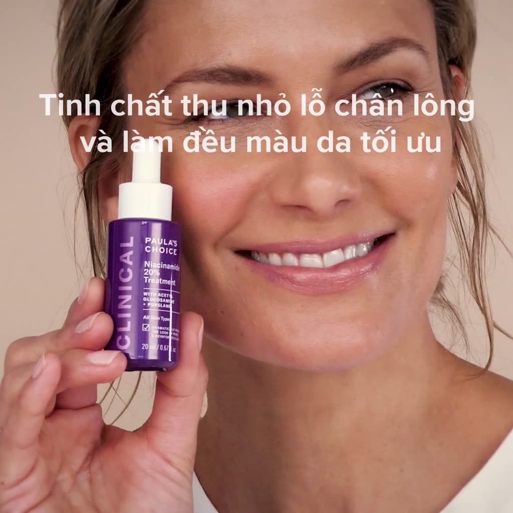 Tinh chất thu nhỏ lỗ chân lông to và làm sáng mịn bề mặt da Paula's Choice Clinical Niacinamide 20% Treatment 20ml 8030 | BigBuy360 - bigbuy360.vn