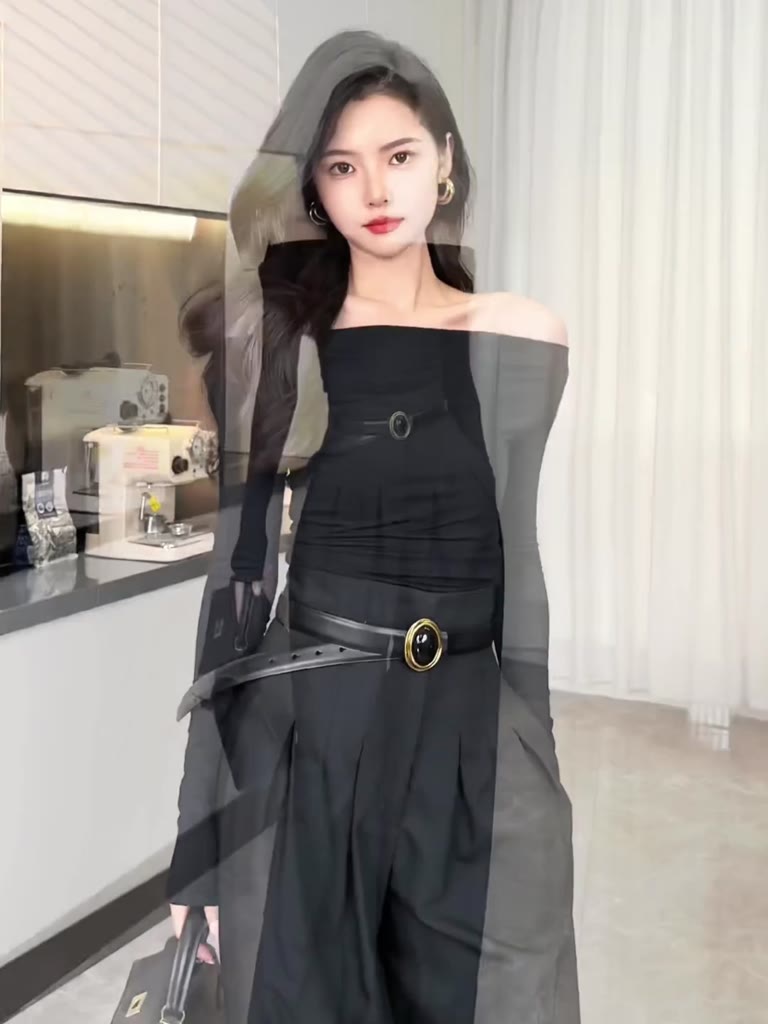 Áo Thun TAY DÀI TRỄ VAI DÁNG DÀI Chất Thun Gân Trơn DD155, Áo Thun Kiểu Trơn Ôm Gọn Hở Vai Nữ IOWA | BigBuy360 - bigbuy360.vn