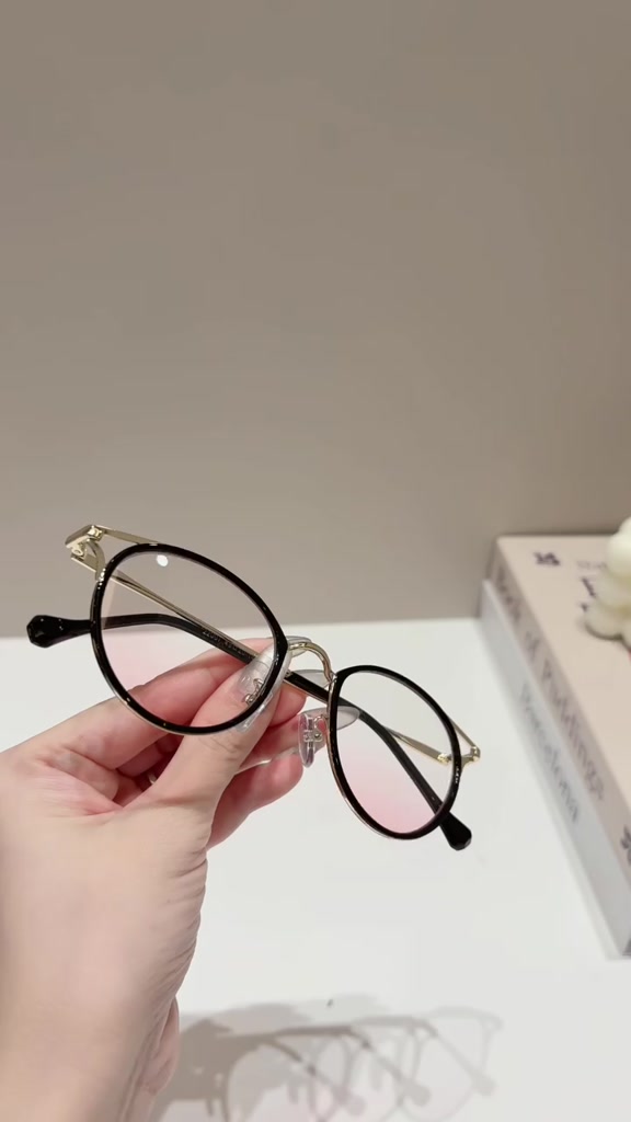 Gọng kính cận thời trang nam nữ ANNA kim loại dáng oval cánh tiên unisex cá tính OL 22007 | BigBuy360 - bigbuy360.vn