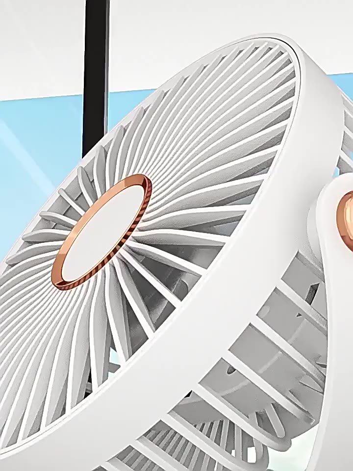 Quạt Kẹp Bàn Xoay 360 Độ Có Đèn Led -Quạt Tích Điện 5 Cấp Độ Gió Dung Lượng 10000 MHA  (DIDOOGLT) | BigBuy360 - bigbuy360.vn