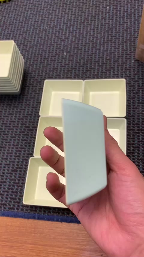 Khay nhựa sâu lòng đa năng nhỏ xinh hàng không kt 9x9x3cm dùng trộn salad, đựng đồ ăn, thực phẩm | BigBuy360 - bigbuy360.vn