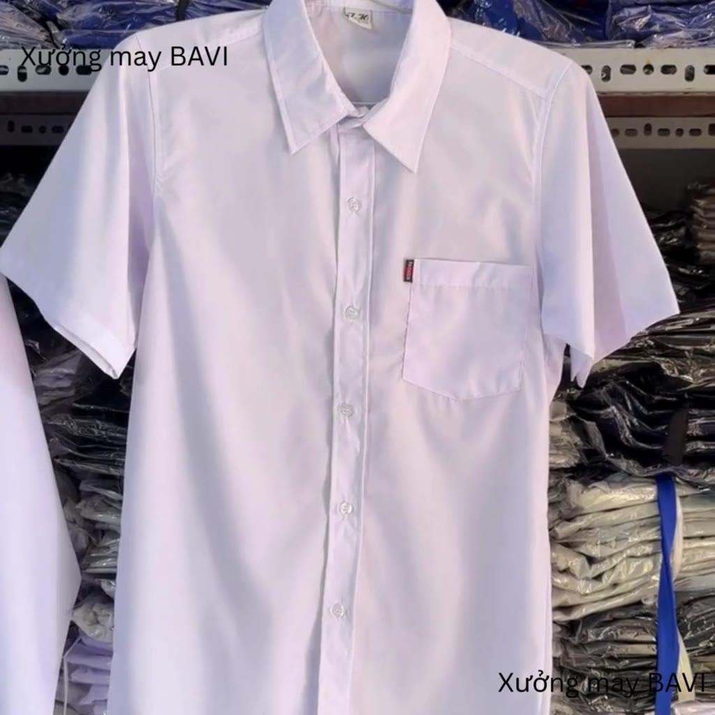 Giá Xưởng Áo Sơ Mi Trắng Học Sinh, Áo Đi Học Cộc Tay, Dài Tay Cho Nam Nữ Đủ Độ Tuổi học sinh | BigBuy360 - bigbuy360.vn