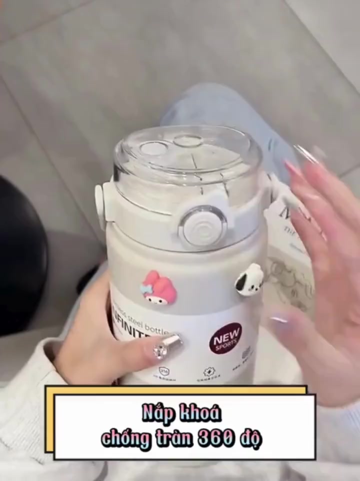 Bình Giữ Nhiệt Boss Inox 316 Dung Tích 1200ml Có Quai Xách Và Ống Hút Hàng Loại 1 Kèm Sticker | BigBuy360 - bigbuy360.vn