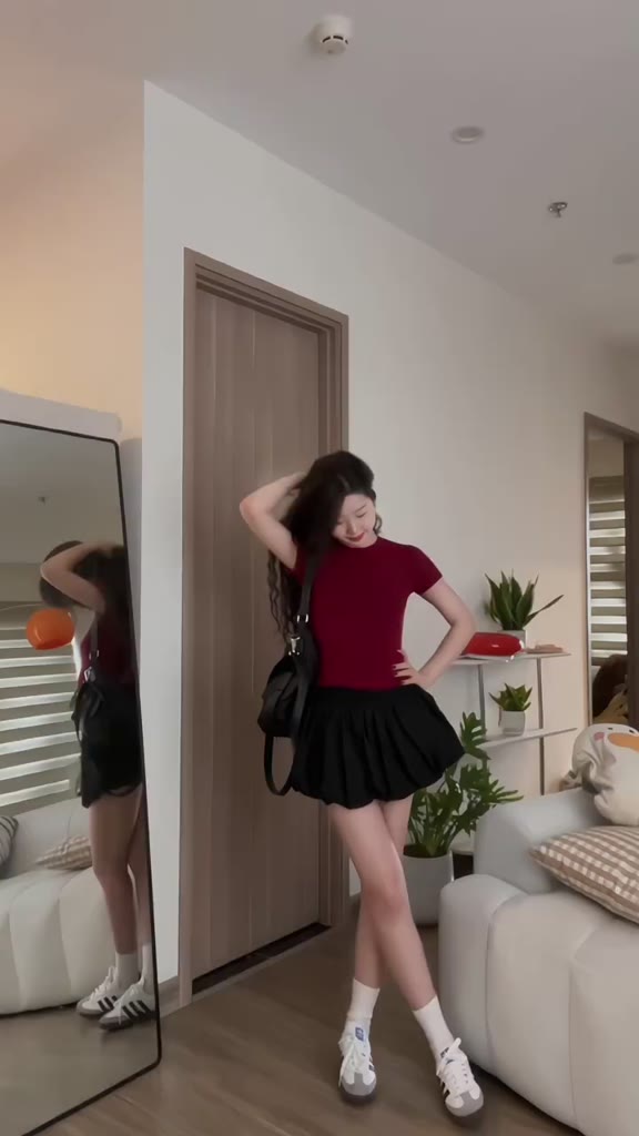 [ TET SET ] Set babytee slimfit và Chân váy bí phông cạp thun bản to form ngắn trendy | BigBuy360 - bigbuy360.vn