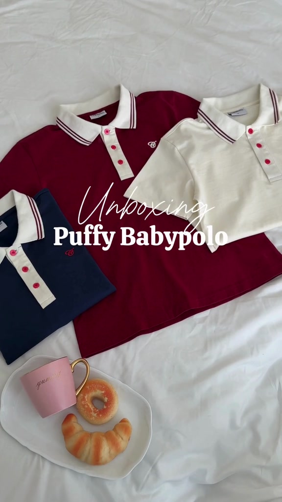 Áo Baby Polo CEMMERY Local Brand Puffy Áo Polo Nữ Tay Ngắn Cotton 2 Chiều Logo Thêu Nổi Khối 3 Màu | BigBuy360 - bigbuy360.vn