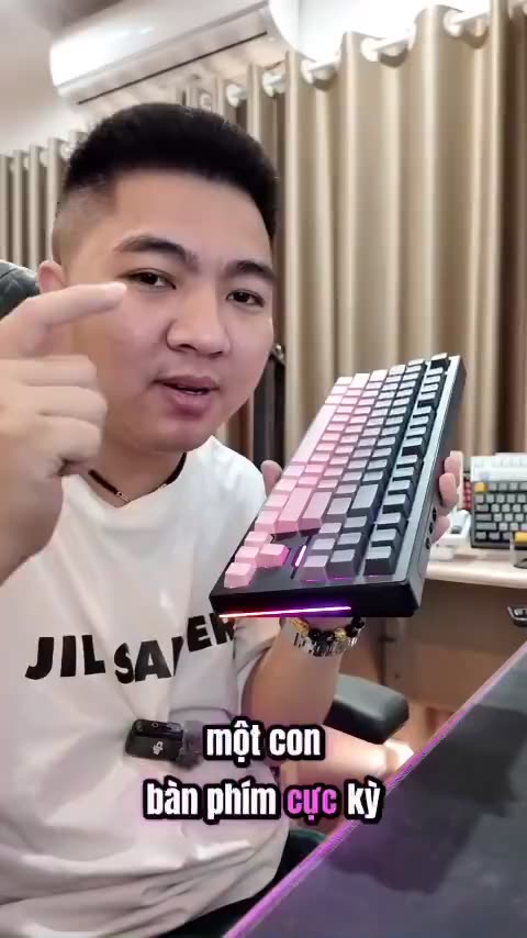 Bàn phím cơ không dây WEIKAV WK87 - 3 chế độ kết nối - Gasket Mount - Mạch xuôi  - LED RGB - Có App | BigBuy360 - bigbuy360.vn