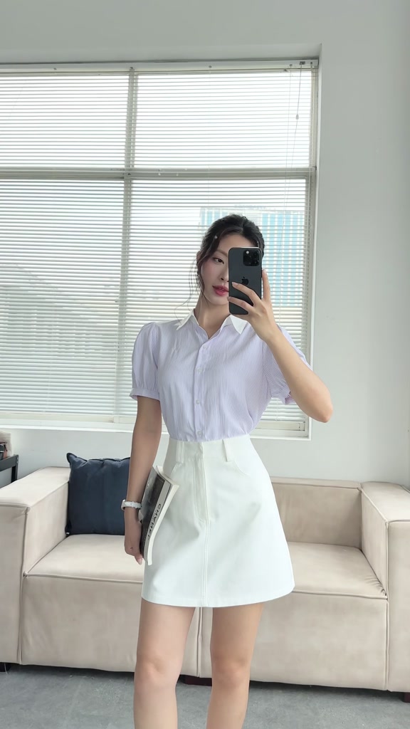 Chân váy Jean dáng A kèm belt xinh xắn thời trang Calie CA115 | BigBuy360 - bigbuy360.vn