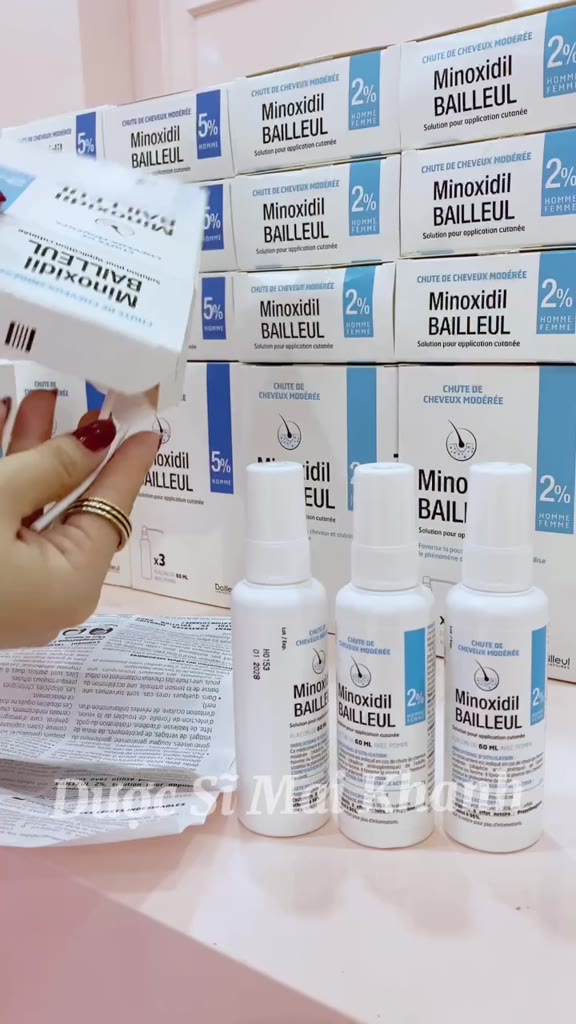 Minoxidil Bailleul Xịt Mọc Tóc 2% Và 5% Ngăn Ngừa Rụng Tóc, Giúp Mọc Tóc 60ml Pháp | BigBuy360 - bigbuy360.vn