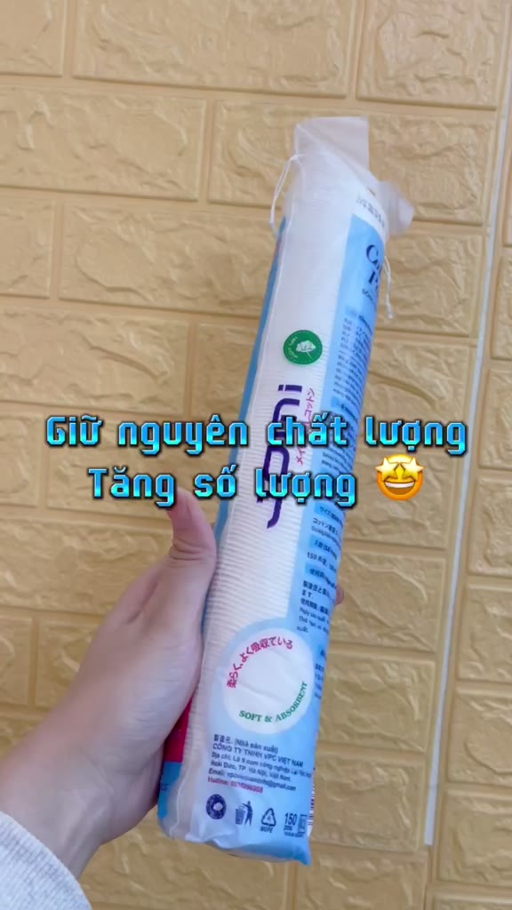 Bông Tẩy Trang Jomi 100% Cotton 80 miếng/120 miếng/150 miếng | BigBuy360 - bigbuy360.vn