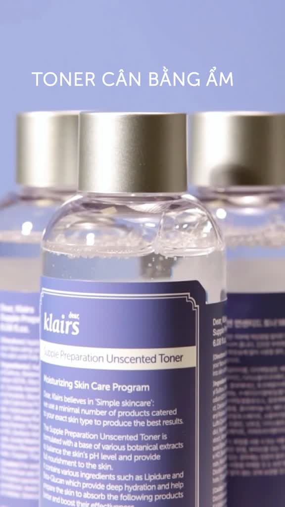 Nước Hoa Hồng Không Mùi Dưỡng Ẩm & Làm Mềm Dear, Klairs Supple Preparation Unscented Guardian 180Ml | BigBuy360 - bigbuy360.vn
