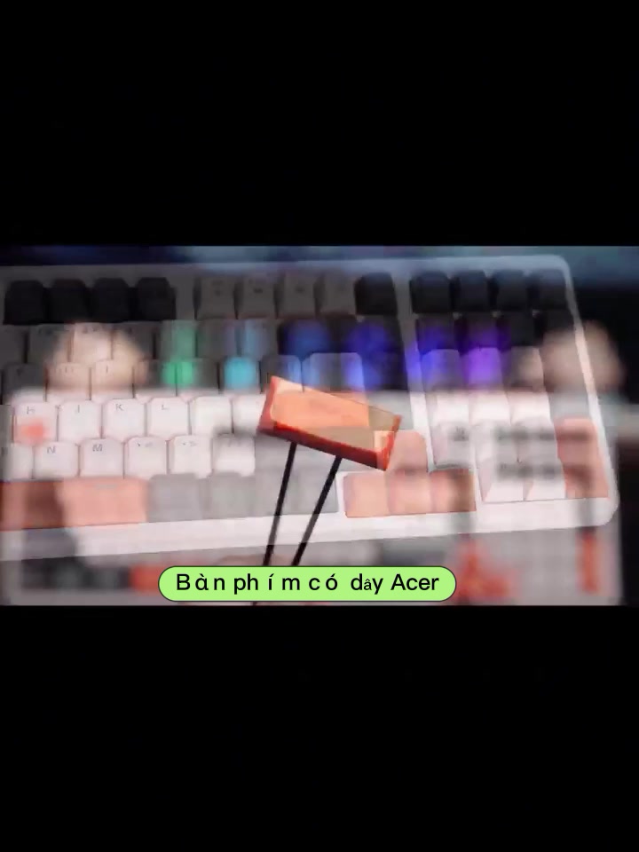 Bàn Phím Có Dây Acer OKW 222 Có Đèn RGB Và Giảm Chống ồn Bàn Phím Gaming | BigBuy360 - bigbuy360.vn