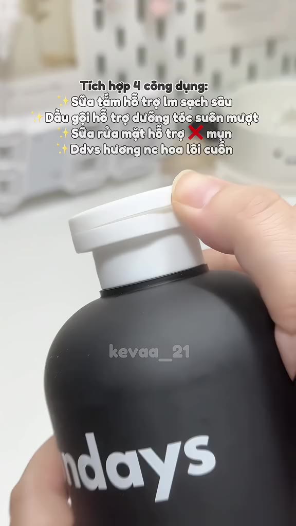 [MUA 2 TẶNG 1] Sữa Tắm Gội Toàn Thân 4in1 Dành Cho Nam, Sundays 500ml Tiện Lợi Hương Nước Hoa Cao Cấp Chính Hãng | BigBuy360 - bigbuy360.vn