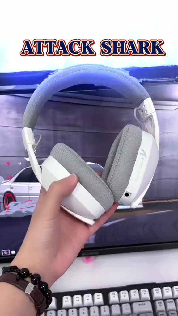 Tai Nghe Gaming Headphone Không Dây Ziyou Attack Shark L90 Bluetooth 5.3, Âm Thanh Vòm 7.1, LED RGB | BigBuy360 - bigbuy360.vn