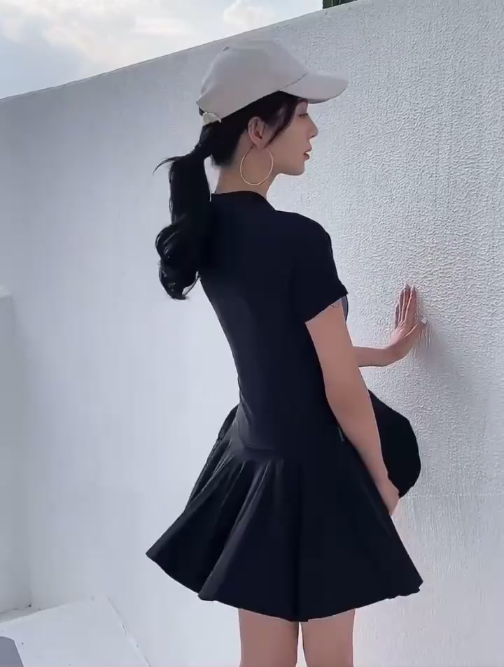 Đồ bơi bikini một mảnh đi biển cho nữđồ bơi bó sát gợi cảm có khóa kéo,kiểu váy,quần bảo vệ vô hình. | BigBuy360 - bigbuy360.vn