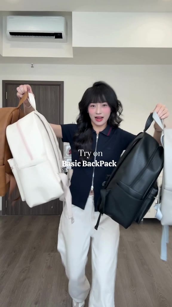 Balo CEMMERY Local Brand Chính Hãng Basic Backpack Da PVC Đựng Vừa Laptop 15 Inch 4 Màu | BigBuy360 - bigbuy360.vn