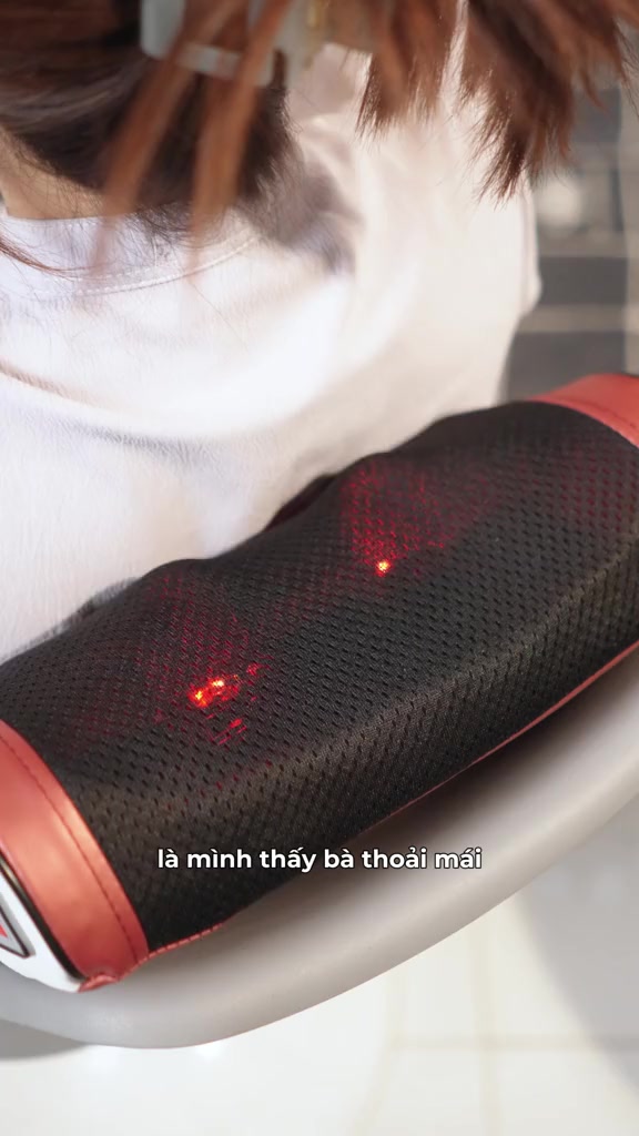 【 Hàng Sẵn】Gối Massage Hồng Ngoại Bomidi MP1- 20 Bi Trị Liệu , Mát Xa Cổ, Lưng, Vai Gáy , 3 chế độ | BigBuy360 - bigbuy360.vn