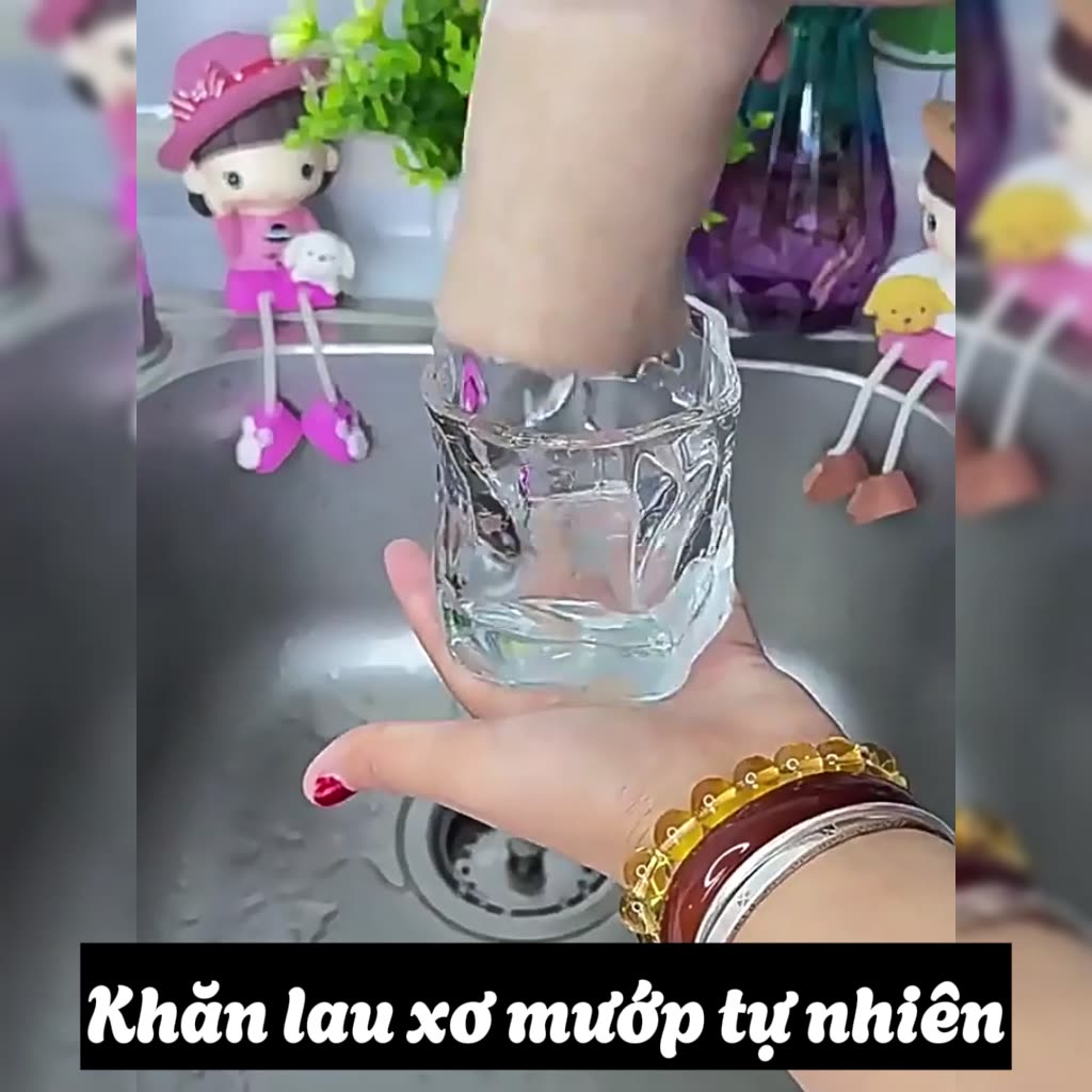 Set 10 Khăn Lau Xơ Mướp Sợi Tự Nhiên Thấm Hút Tốt, Khăn Lau Chén Dĩa Chống Dầu Mỡ, Tái Sử Dụng | BigBuy360 - bigbuy360.vn