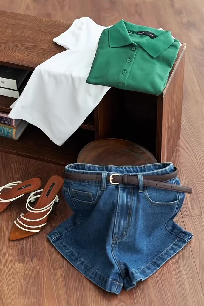 Áo polo nữ GILLEE (nhiều màu) trơn tay ngắn basic form rộng mang phong cách Hàn Quốc cotton thoáng mát FAP078 | BigBuy360 - bigbuy360.vn