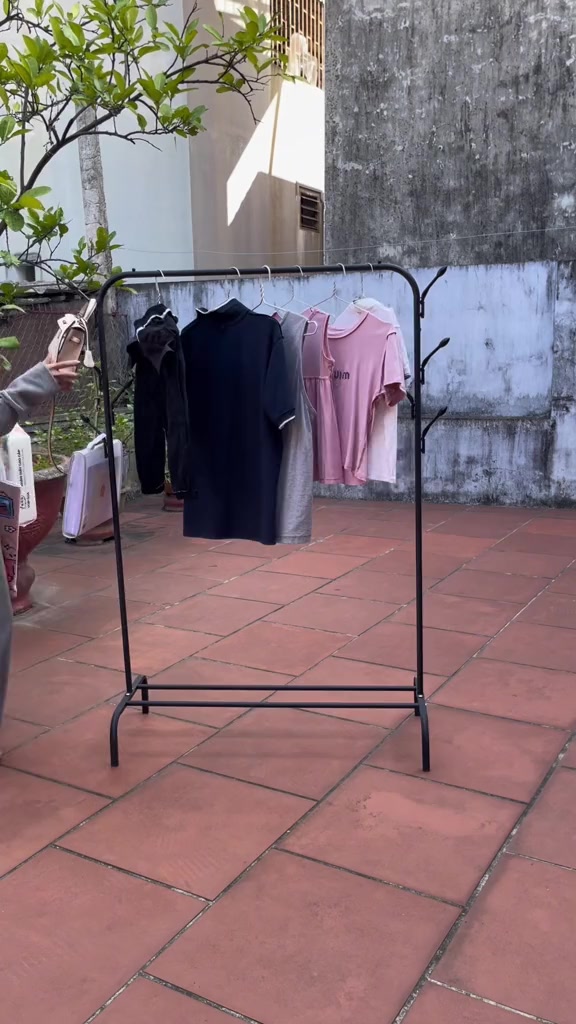 Mars Giá Treo Quần Áo Đen/Trắng Kệ Treo Quần Áo Khung Sắt Móc Treo Quần Áo Sào Phơi Quần Áo | BigBuy360 - bigbuy360.vn