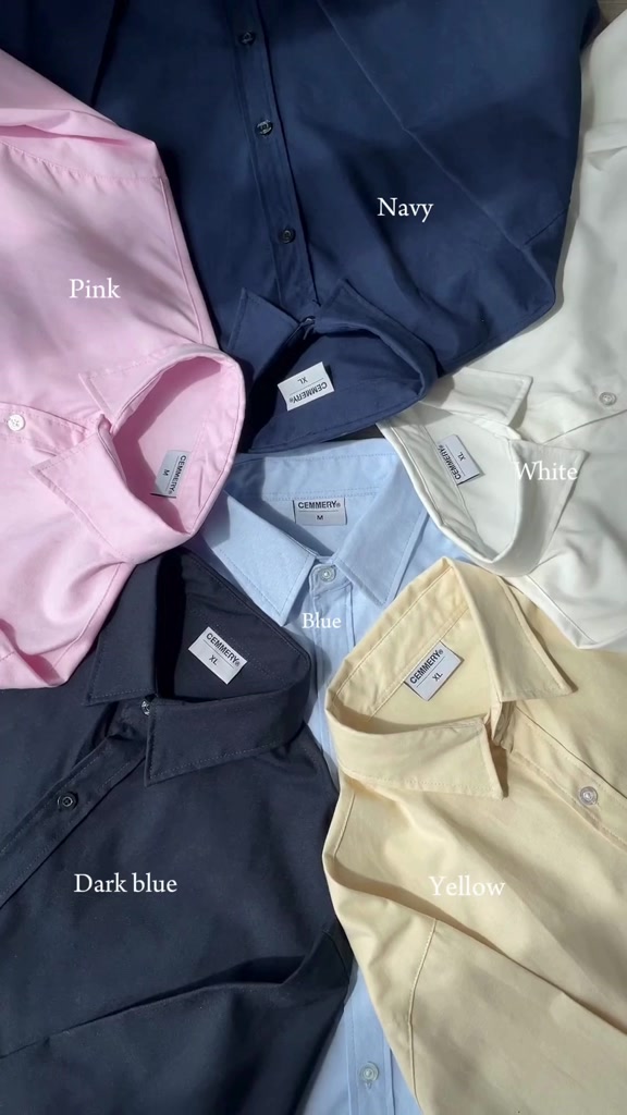 Áo Sơ Mi Oxford CEMMERY Local Brand Chính Hãng Flow Shirt Unisex Form Boxy Tay Dài 6 Màu | BigBuy360 - bigbuy360.vn
