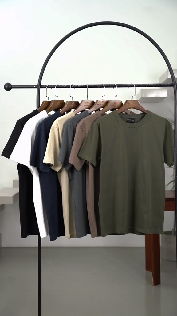 Áo Thun Nam Trơn Cổ Tròn 100% Cotton Premium DUSTYMAN - Form Regular Fit - Basic | BigBuy360 - bigbuy360.vn