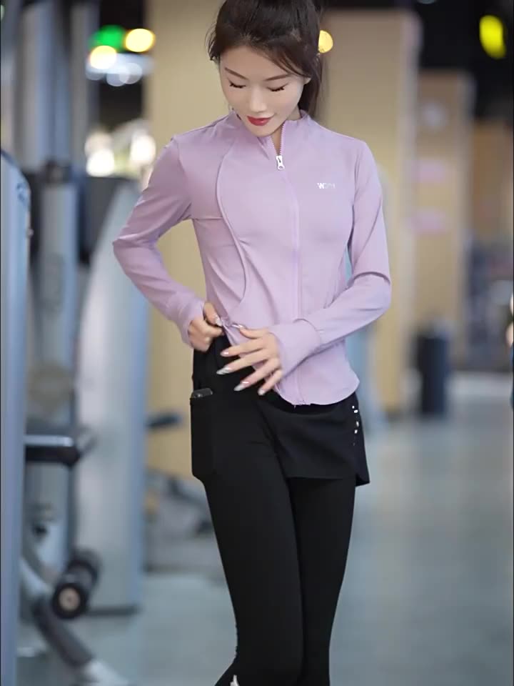 Video S64D — Bộ tập áo khoác và quần 2 lớp