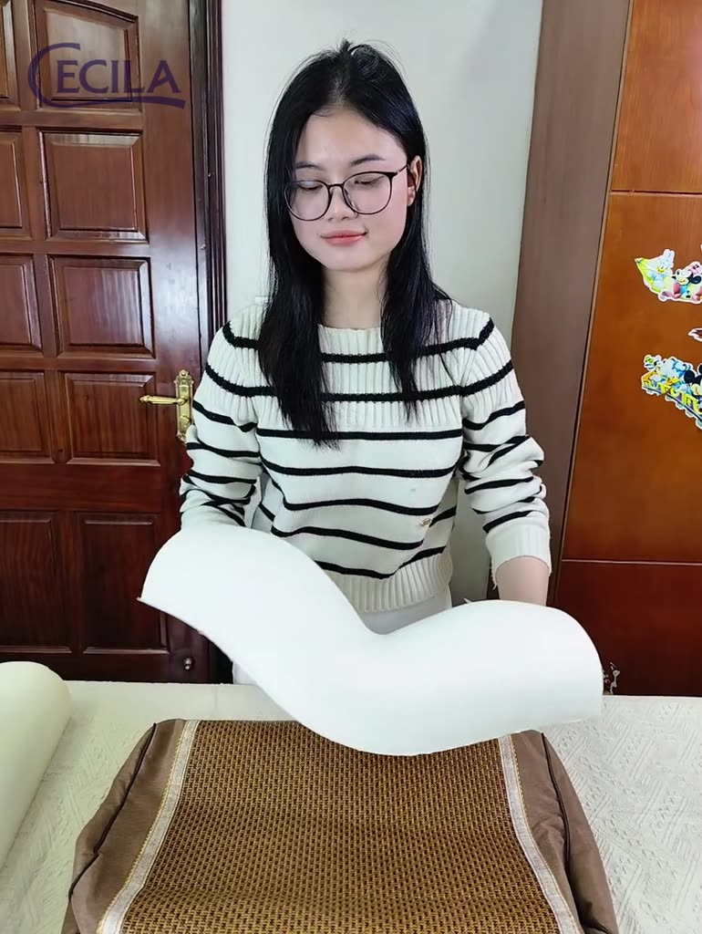 Gối cao su non người lớn CECILA Gối Nệm Y Tế thiết kế lượn sóng hỗ trợ chống đau mỏi cổ vai gáy, giúp ngủ ngon hơn | BigBuy360 - bigbuy360.vn