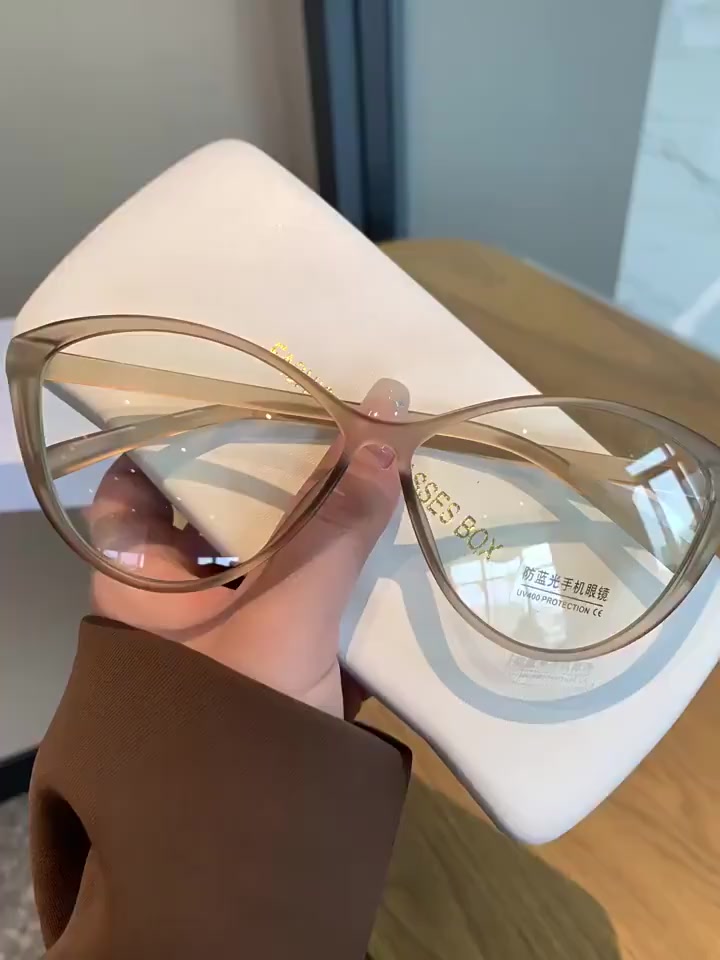 🍥jellycuty🍥Kính Mắt Tam Giác Mèo - Y2K Retro Phong Cách Hàn Quốc Khung Chặn Ánh Sáng Xanh Cho Nữ Và Nam | BigBuy360 - bigbuy360.vn