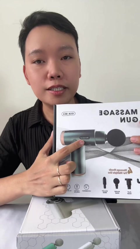 [TOP 1 SHOPEE][BH 2NĂM] Máy mát xa cầm tay, súng massage ZODAN ZB360 toàn thân 4 đầu thay thế 6 cấp độ BH 2 NĂM | BigBuy360 - bigbuy360.vn