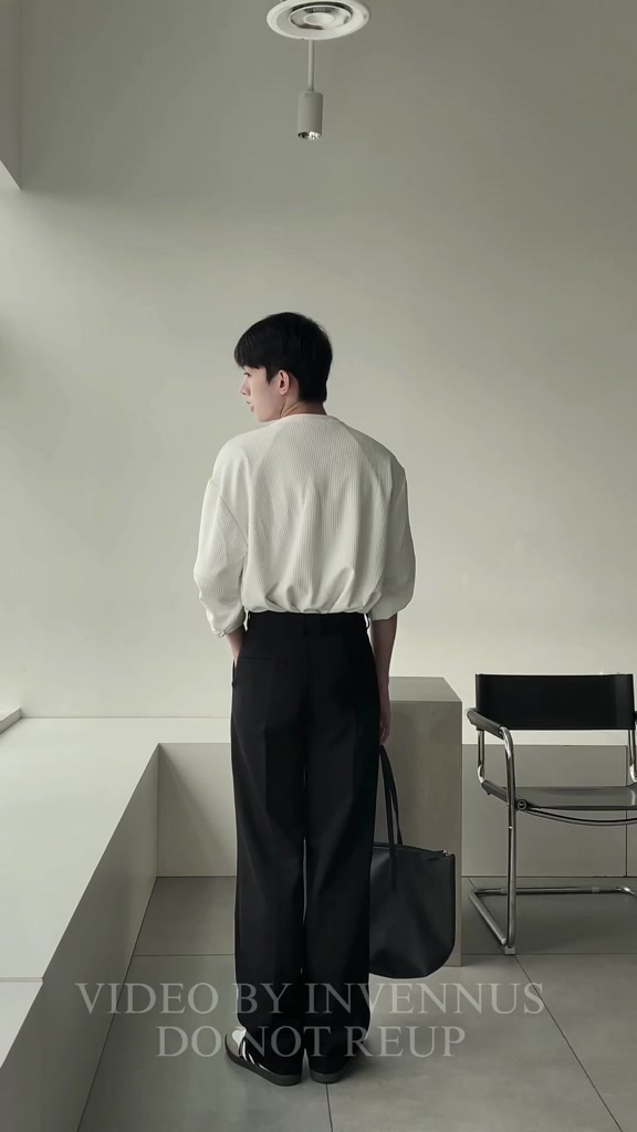 Quần tây nam ống suông INVENNUS cạp cao, quần âu nam tôn dáng vải tuyết hàn thoáng khí [302] | BigBuy360 - bigbuy360.vn