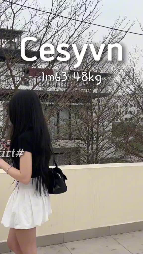 Chân váy bí Cesy, chân váy cạp cao xoè bồng hai lớp chất liệu vải gió nhăn 385 | BigBuy360 - bigbuy360.vn