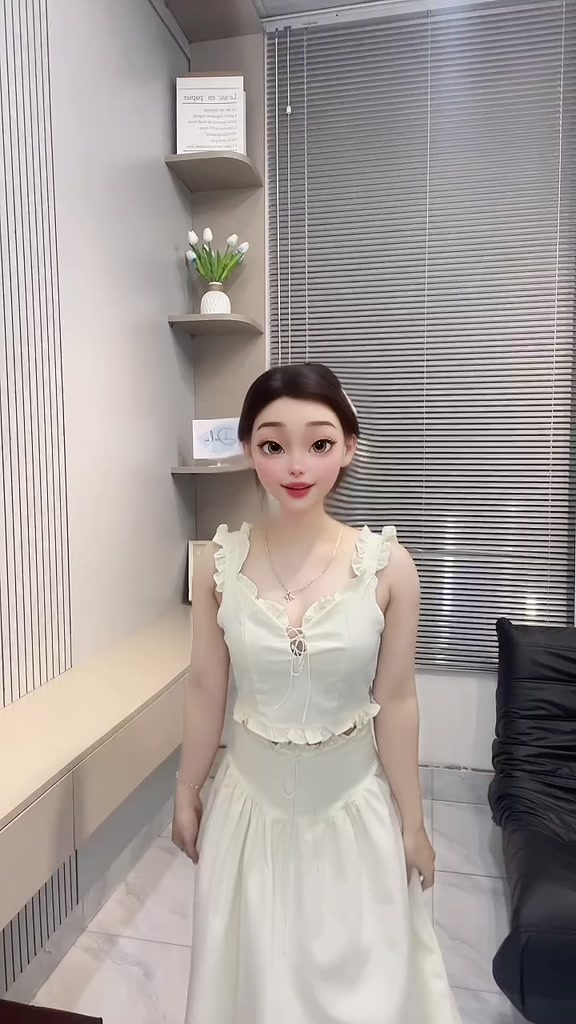 Set Áo Croptop 2 Dây Nude Phối Viền Bèo Cột Nơ Nguc + Chân Váy Midi Dáng Dài Chất Liệu Thô | BigBuy360 - bigbuy360.vn