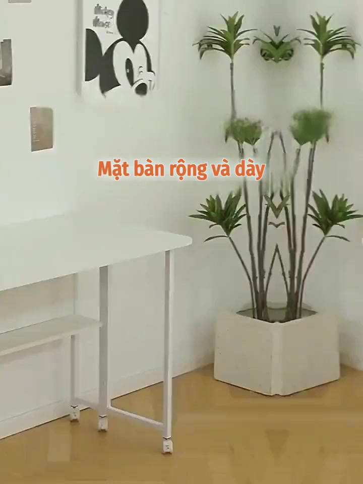 ALOVE Bàn học điều chỉnh độ cao mặt gỗ MDF khung thép chắc chắn bánh xe di chuyển linh hoạt | BigBuy360 - bigbuy360.vn